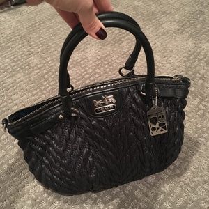 black coach bag